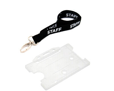 ID Card Holder Work Pass Photo Badge Holder for lanyard neck straps and reels 3