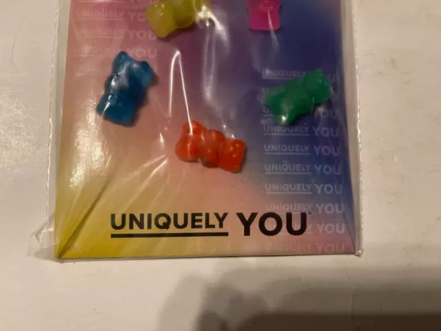 Crocs Uniquely You Candy Bear Gummy Yellow / Pink / Blue Jibbitz Charms 5 Pack