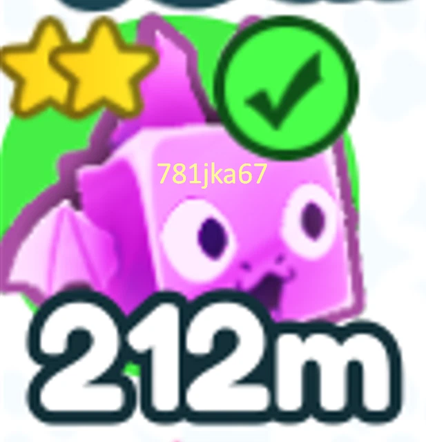 ROBLOX PET SIMULATOR X Dark Matter Pog Dragon Super Cheap OP EUR 11