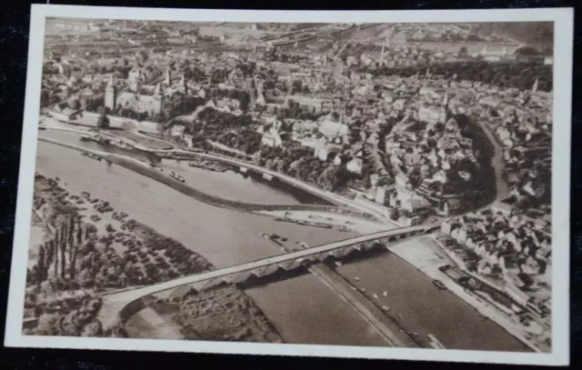 62214 AK Postkarte WHW Karte 1934/1935 Aschaffenburg Bayern Blick Luftaufnahme