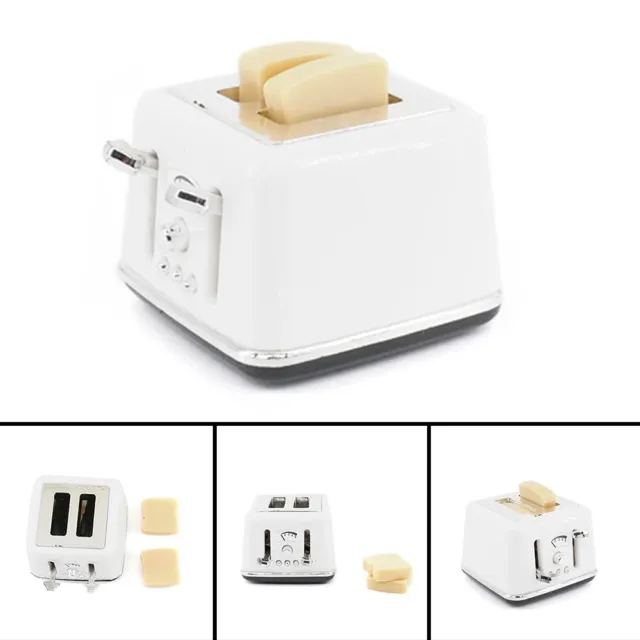 DollHouse Miniature Bread Toaster Set with Lifelike Details for 1 12 Scale
