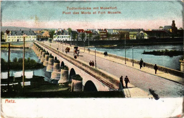CPA AK Todtenbrucke with Moselfort Pont des Morts et Fort Moselle METZ (651041)
