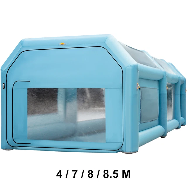 VEVOR INFLATABLE PAINT Booth Spray Booth Upgraded Car Tent w/2 Blowers