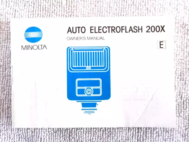 Minolta AUTO 200X, manual de instrucciones del propietario * excelente