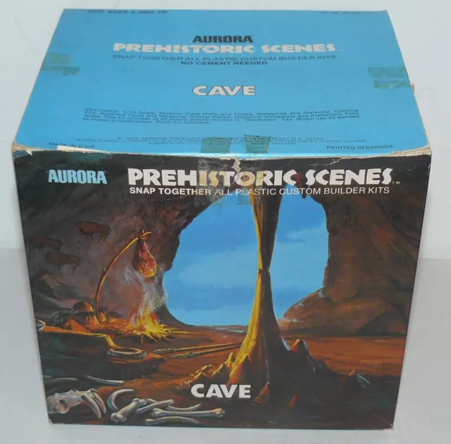 Aurora 1:13 Kit No. 732-300 ++ Prehistoric Scenes Cave in OVP ++ Selten  #C1_296