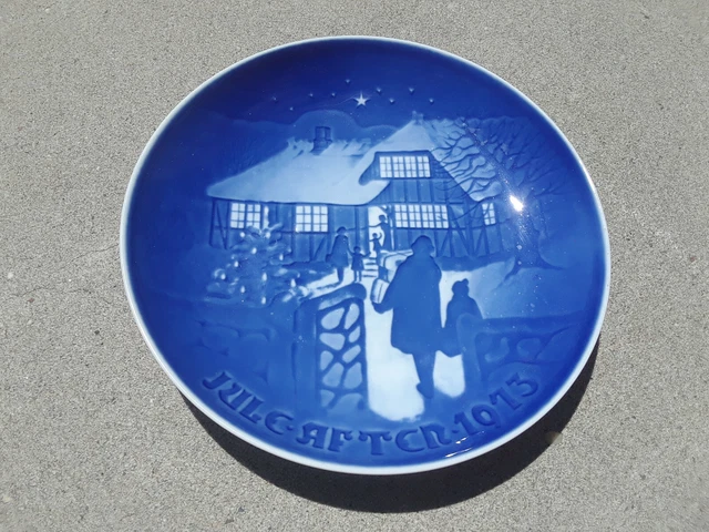 1973 B&G Bing Grondahl CHRISTMAS PLATE Jule After DENMARK Copenhagen Collectible