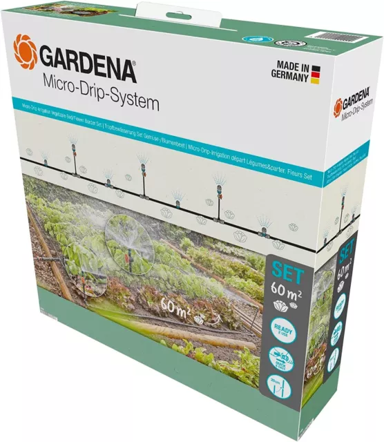 Gardena Système goutte à goutte kit potager/parterre 60m²