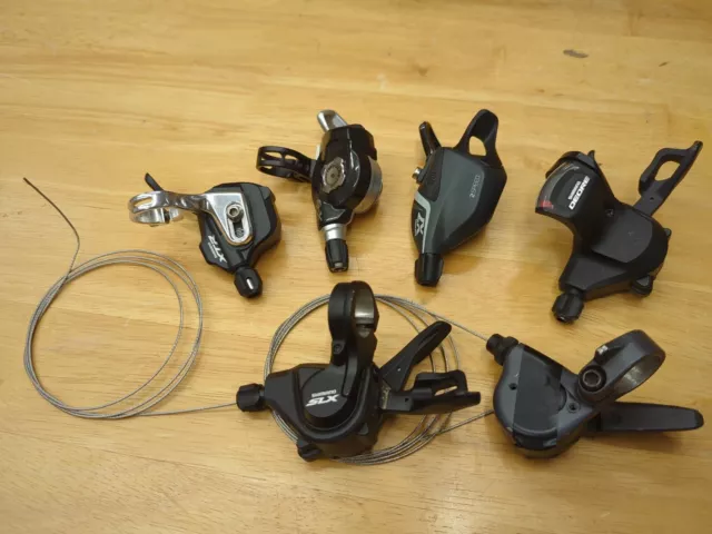 Shimano & SRAM Shifter Dropper Remote LOT - XTR, X9, SLX, DEORE, X7 - FREE SHIP! Shimano & SRAM Shifter Dropper Remote LOT - XTR, X9, SLX, DEORE, X7 - FREE SHIP!