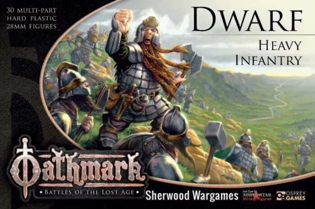 🌳28mm Dwarf Heavy Infantry, Oathmark Mass Battle Fantasy Rules. D&D RPGs