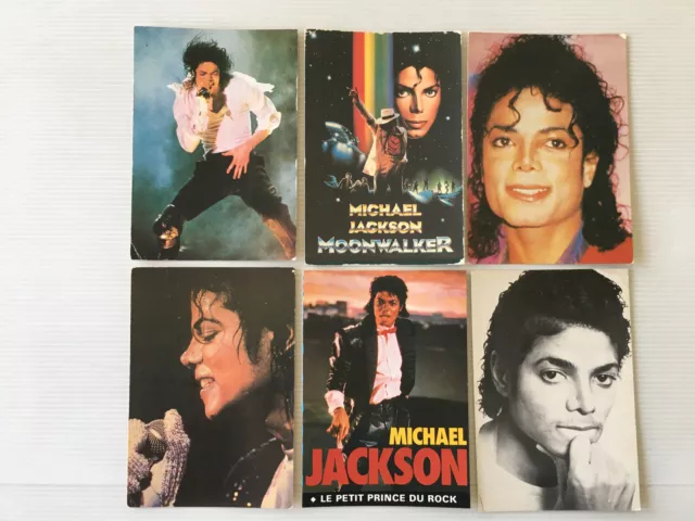 Job  Lot  6  Cartes Postales   MICHAEL JACKSON   Postcards