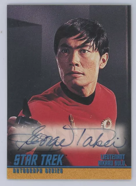 George Takei as Sulu 1997 Skybox Star Trek TOS Auto Autograph A33 A