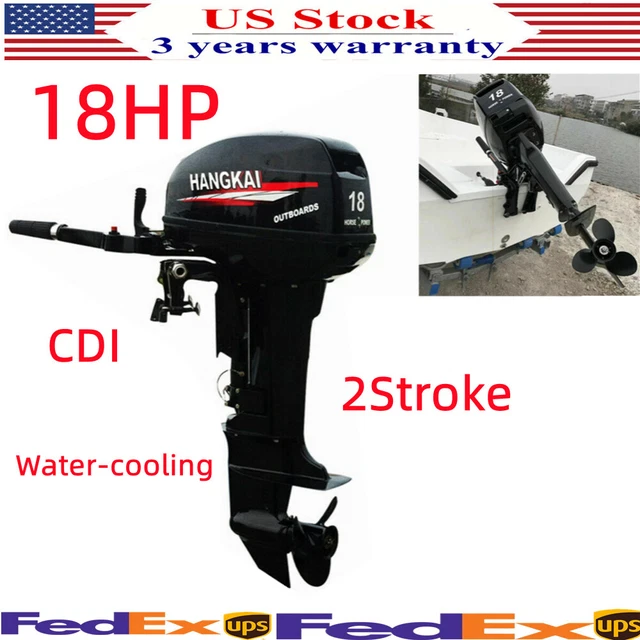 HANGKAI 18HP Outboard Motor 2 Stroke Fishing Boat Engine Water Air Cooling New