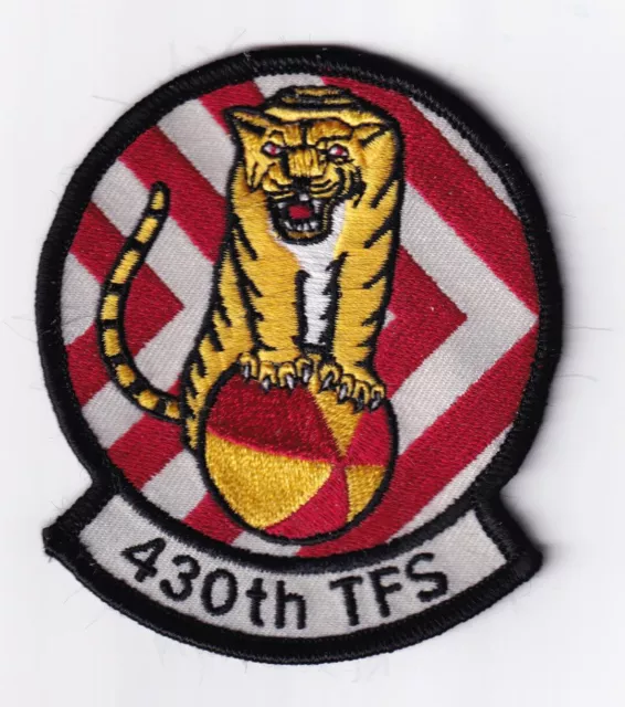 430th Tactical Fighter Squadron Patch – Plastic Backing/Sew On, 3.5"