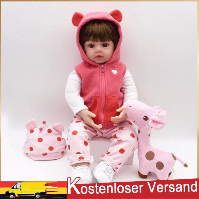 48cm Lifelike Reborn Doll Simulation Newborn Baby Soft Playmate Doll Kids Toys