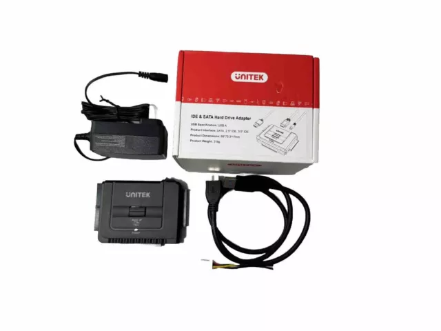 Unitek USB 3.0 to IDE and SATA Converter External Hard Drive Adapter Kit for ...