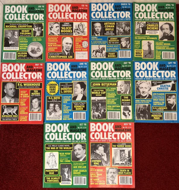 Book and Magazine Collector Magazines Job Lot 1998 10 Issues