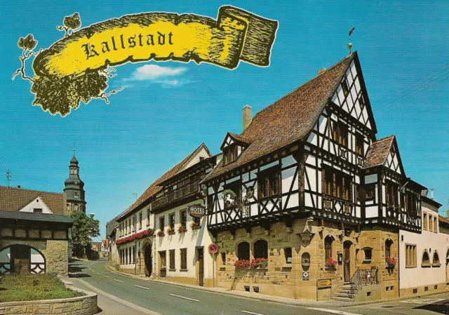 67169 Kallstadt / Weinstraße  -  Hotel Zum Weißen Roß und Salvatorkirche  - 1985
