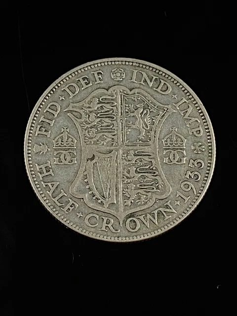 1933 Half Crown Silver Coin George V British