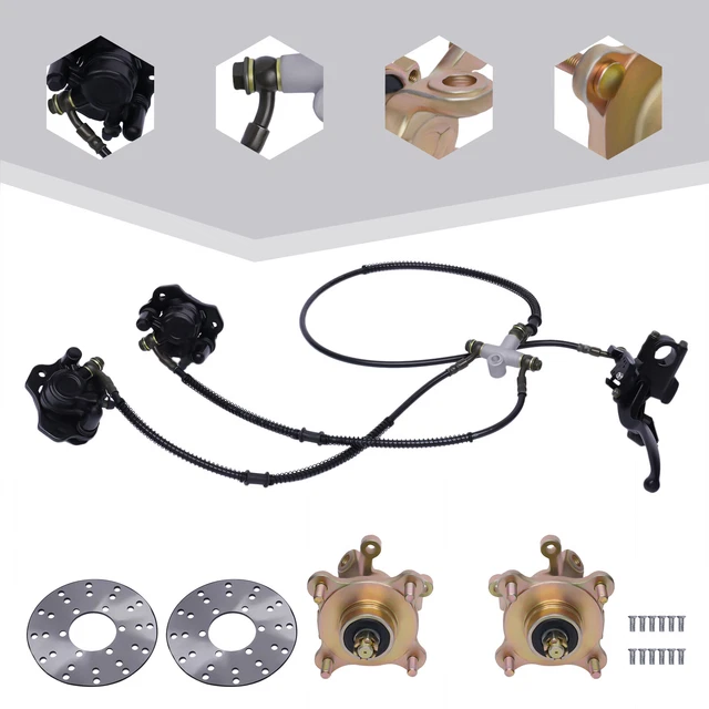 ATV Front Steering Knuckle Spindle wheel Hub Brake Disc Rotor For Go kart 250cc
