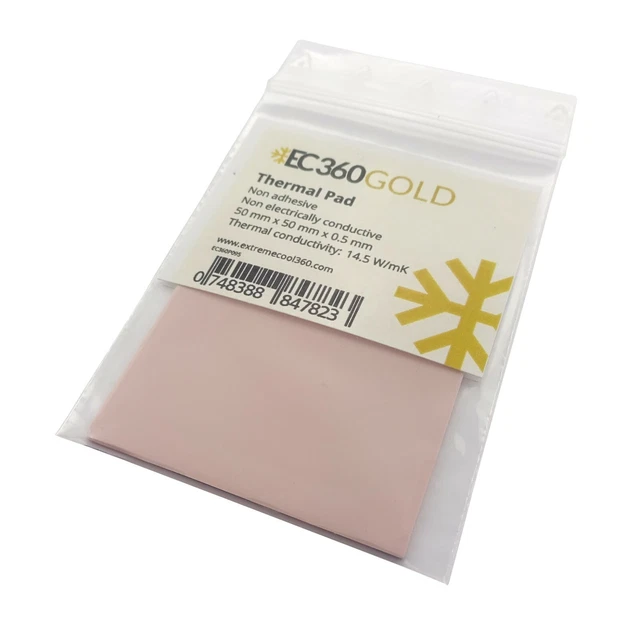 Wärmeleitpad EC360 GOLD EC360® GOLD 14,5W/mK Wärmeleitpad (50 X 50 X 3,0 Mm Thermal Grizzly