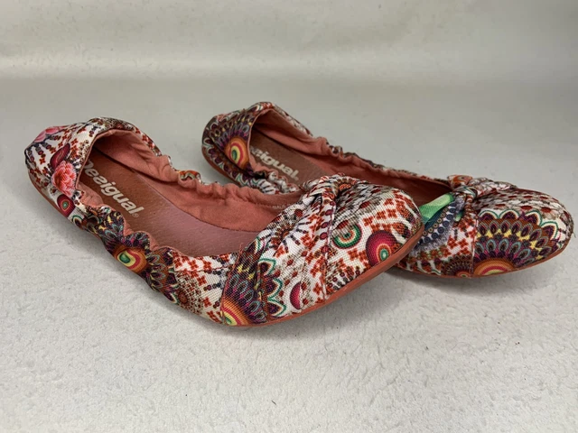 DESIGUAL SCARPE BASSE da donna ballerine ballerine pantofole taglia EU37 USA6 EUR 21 94 PicClick IT