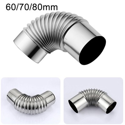 CANNA Acciaio Inox Stove Pipe Camino Canna Fumaria Rigido Multi Benzina 20cm 30cm 40cm 