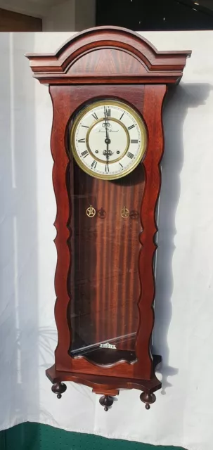 Antique Twin Weight Vienna Wall Clock James Stuart Armagh