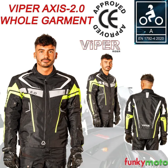 Hommes Femmes Moto Textile Veste CE Approuvé Cafe Racer Blouson Rocker Jaune