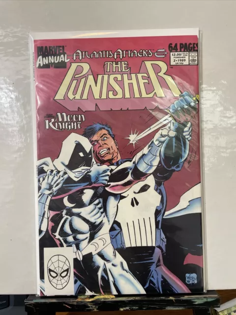 The Punisher Annual No. 2 Marvel Comics 1st Cover Moon Knight & Punisher Battle