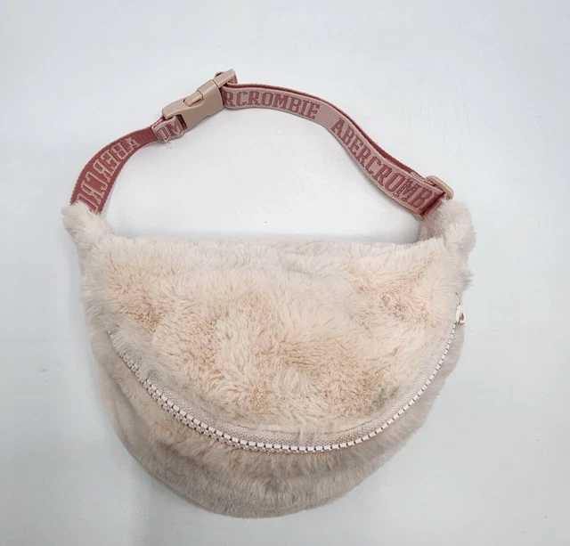 Abercrombie Girls Pink Plush Waist (belt) Bag Pre-owned