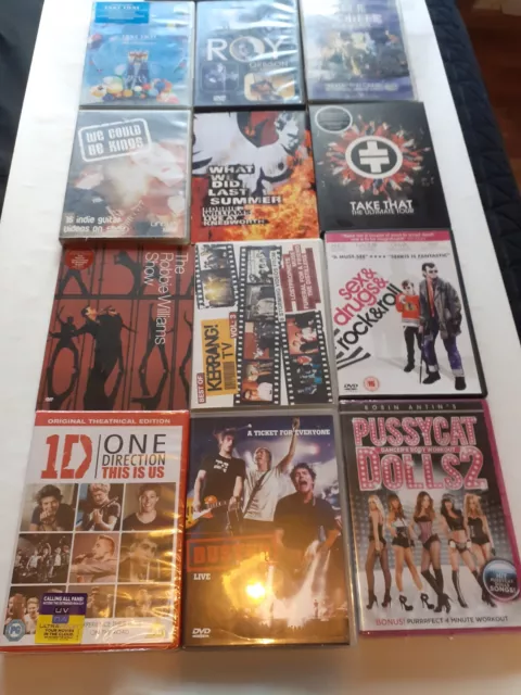 Bundle - Job Lot Of 14 Music DVD's -Rock- Pop- Indie-Punk- See List- Great Value