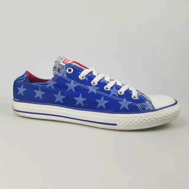 Boy's CONVERSE 'CT OX Radio' Sz 6Y Blue White Low Stars Youth | 3+ Extra 10% Off