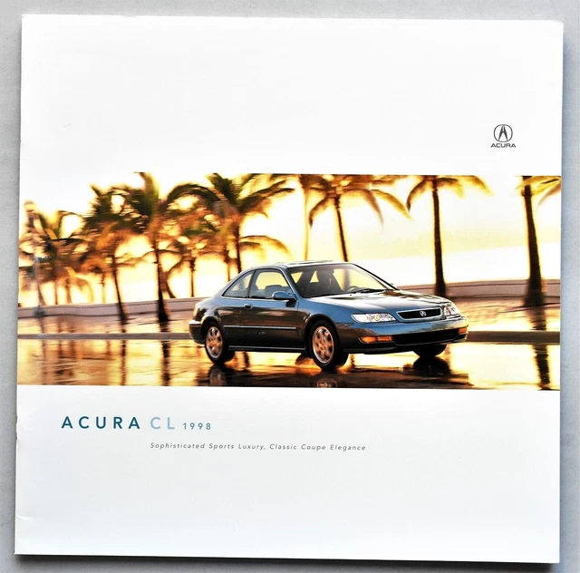 1998 Acura Cl Prestige Sales Brochure Catalog ~ 24 Pages ~ 12" X 12"