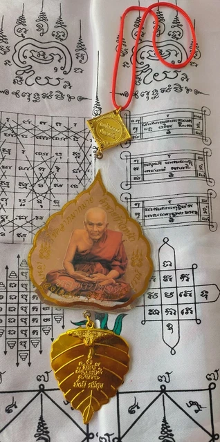 Mobile Hanging Car Phra LP Tuad Yant Thai Amulet Protect life Safe journey