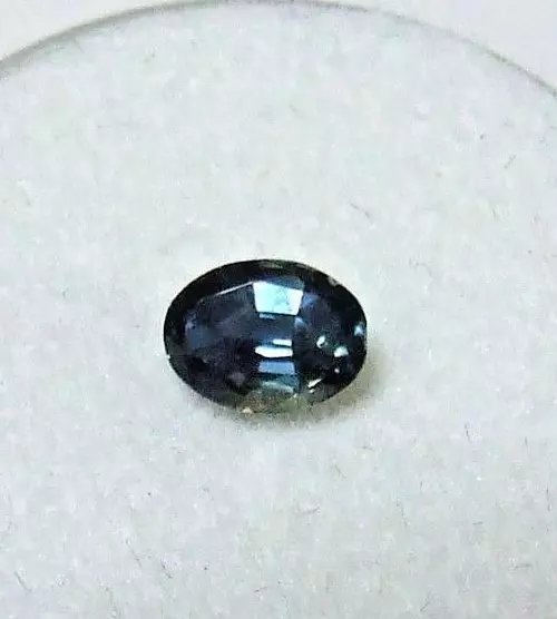 Natural Australian earth-mined blue oval sapphire gem...0.83  carat 2