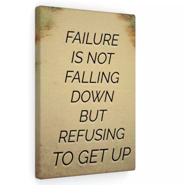 Inspirational Wall Art Failure Is Not Falling Down Motivational Print Ready to