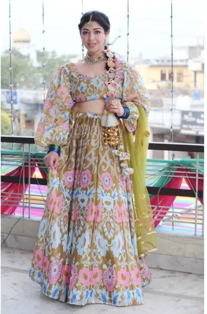 Indian Wedding Heavy Bollywood Bridal Party Lehenga Ethnic Lengha Choli Suit