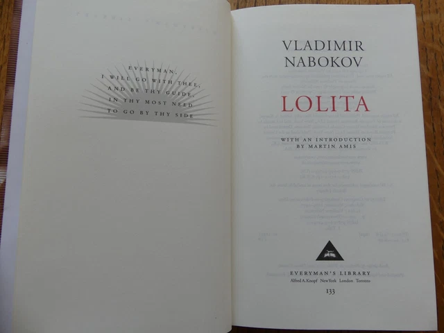 VLADIMIR NABOKOV 1992 LOLITA Everyman s Library Presque Fine EUR 14 86 VLADIMIR NABOKOV 1992 LOLITA Everyman s Library Presque Fine EUR 14 86