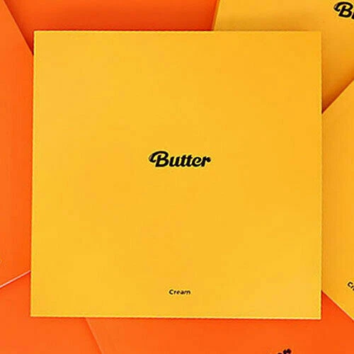 BTS [BUTTER] ALBUM CREAM CD+Foto Buch+2 Karte+Stand+Message+Sticker ...