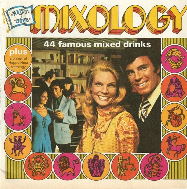 Happy Hour Mixology 1971 Bar Guide Astrology Chart Southern Comfort Brochure