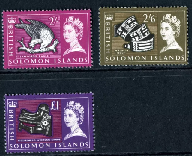 British Solomon Islands QEII 1965 set sg 112/6   - MNH  - 4 scans