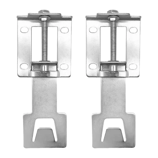 2 Crochets De Fixation Aluminium Pour Piscine - Support Pour Perches, écumoires, Matériel Jardin