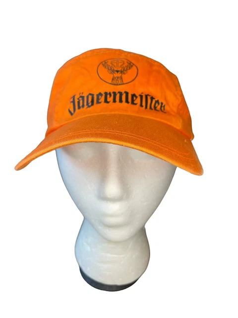 Jäegermeister Beer Painters Hat Orange Ball Cap 100% Cotton Rare Vintage Style