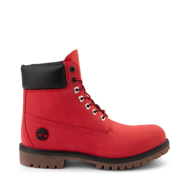 Timberland 6" Inch RED CHERRY Nubuck Waterproof Premium Men's NEW ALL SIZE RETRO