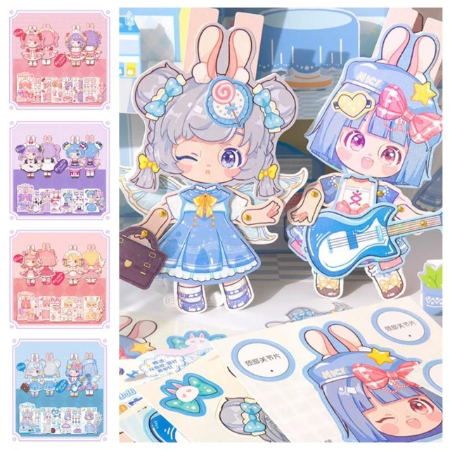 Anime Activity Books Girls 3D Paper Doll  Birthday Gift