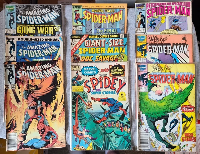 Comic Lot - Marvel - Lot of 9 various Spiderman titles