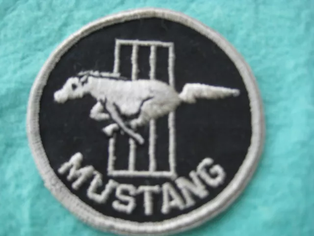 Vintage Ford Mustang Racing Patch  3 " X 3 "