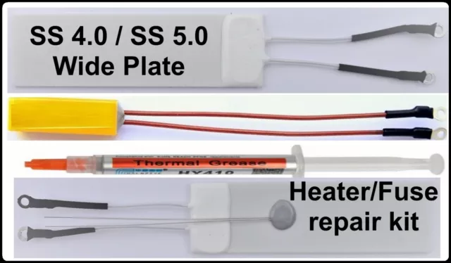 Ghd Compatible Ss 4.0 Et Ss 5.0 Large Plaque Modèles 70 Ohm Chauffage Repair Kit