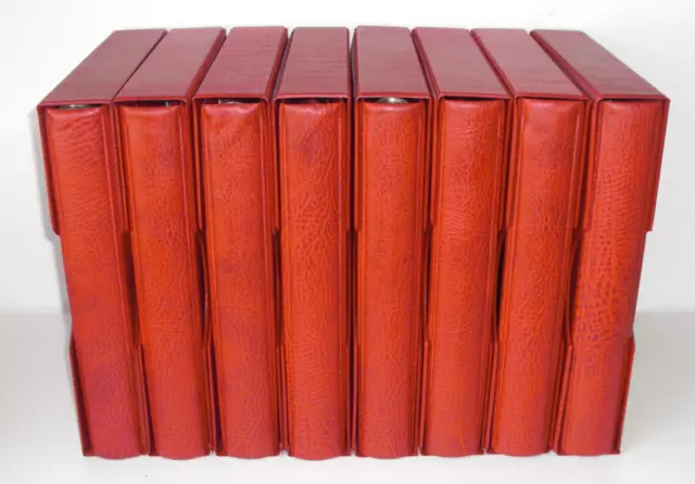 (R04) 8x KABE RINGBINDER RB 2000 + SCHUBER ROT SEHR GUT !!!