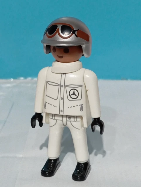 Figurine Playmobil Équipe Mercedes Pour Auto 300 SL Garage 70922 - Occasion - Rare - Allemagne